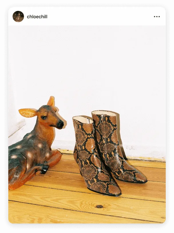 Instagram post by @chloechill personal style