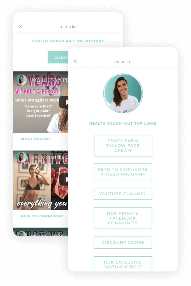 Milkshake Android App - Health Coach Kait