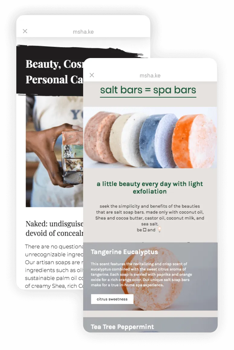 Milkshake Android App - Naked Bar Soap Co.