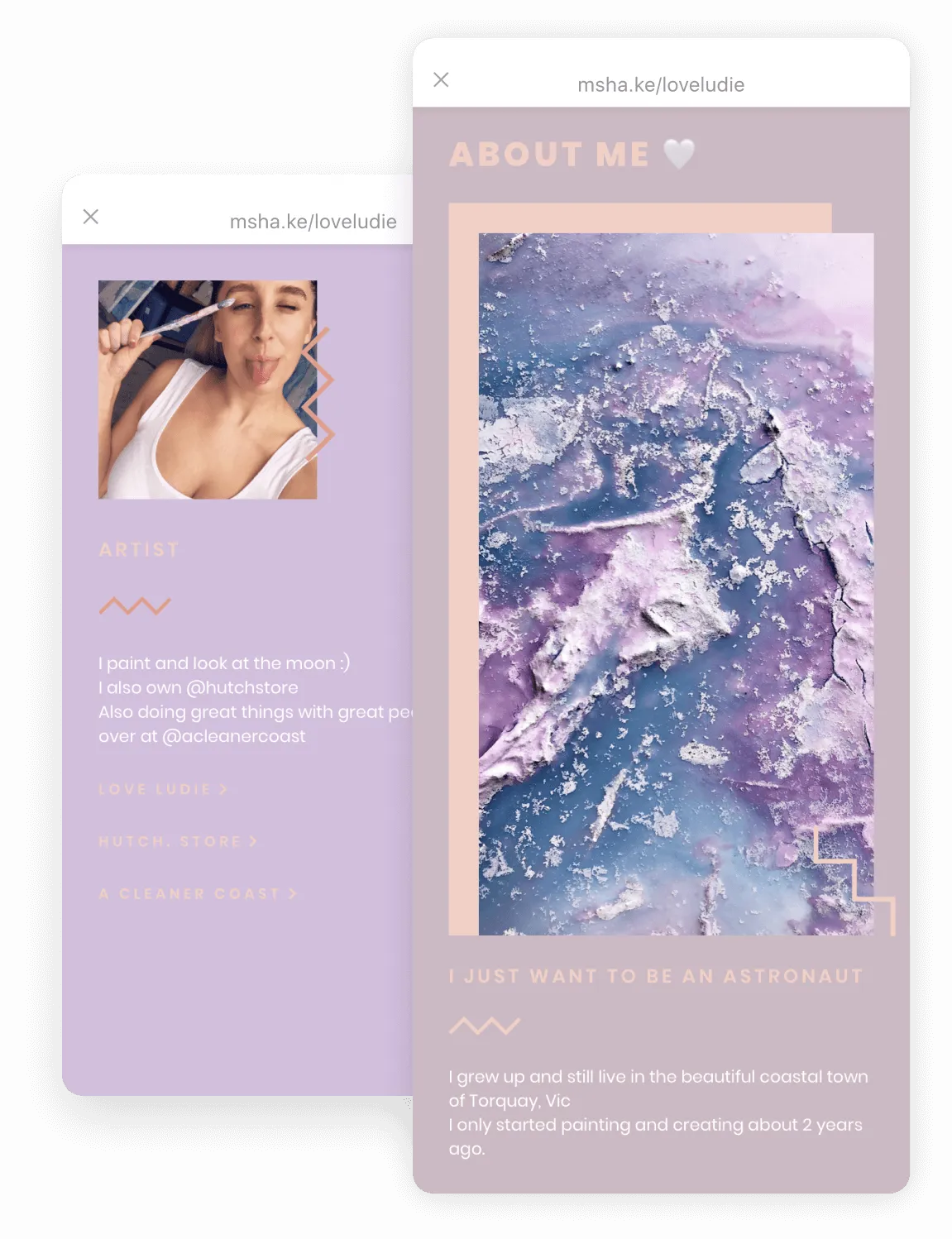 Loveludie Milkshake Insta website