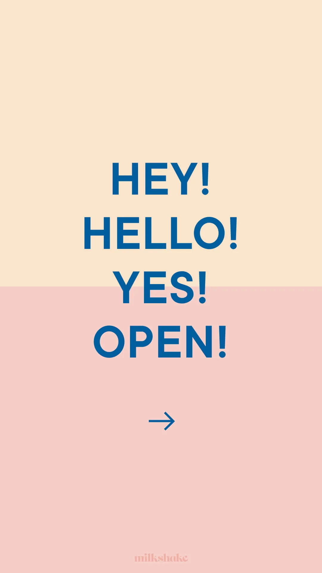 Milkshake Splash Card colorful template