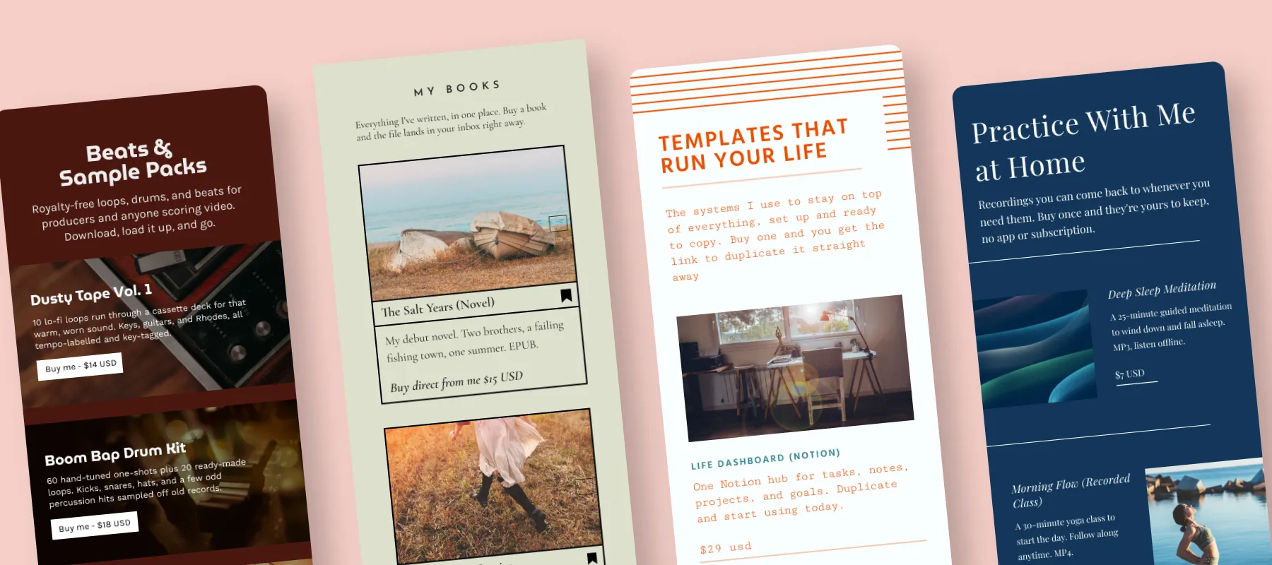25+ digital products you can sell straight from your link in bio