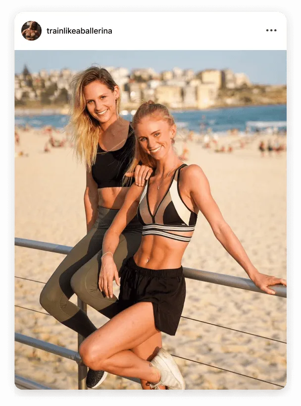 Instagram post by @trainlikeaballerina training