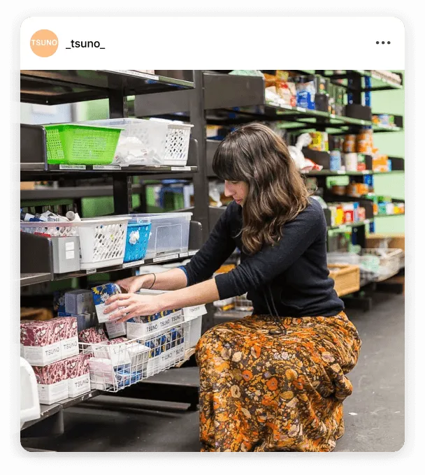 Instagram post by @tsuno sustainable products